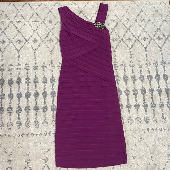 Purple Xscape Dress - Picture 1 of 7